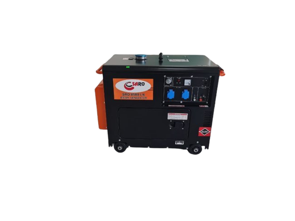 Dizel generatoru qapalı (kabinli), 1faz, 7-7,5kva, açarlı
